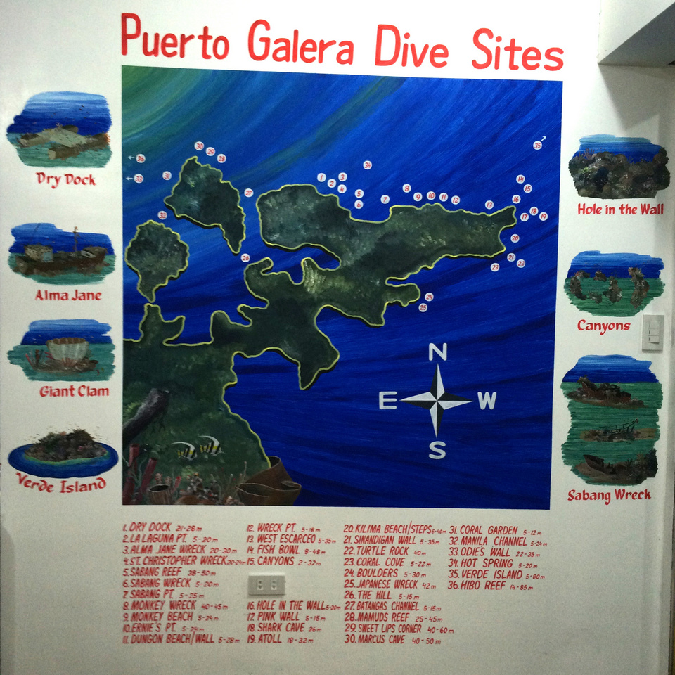 Puerto Gallera dive sites