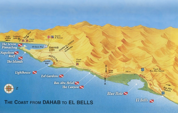 Dahab dive sites