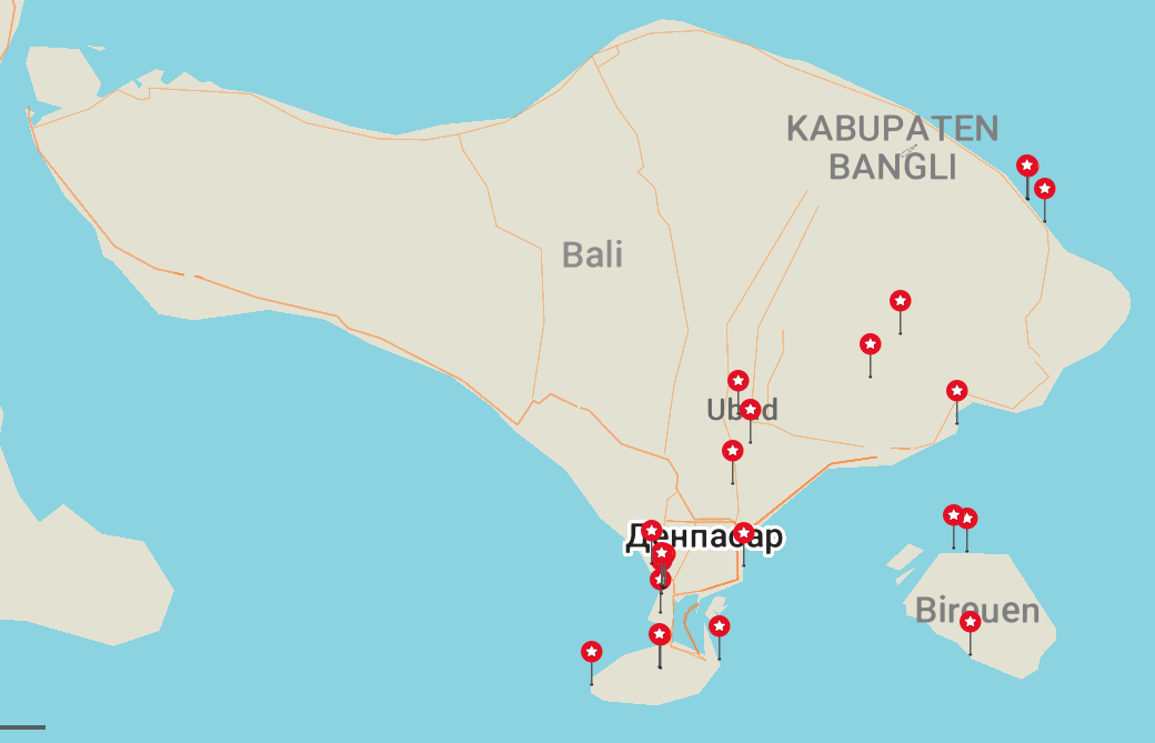 Bali map